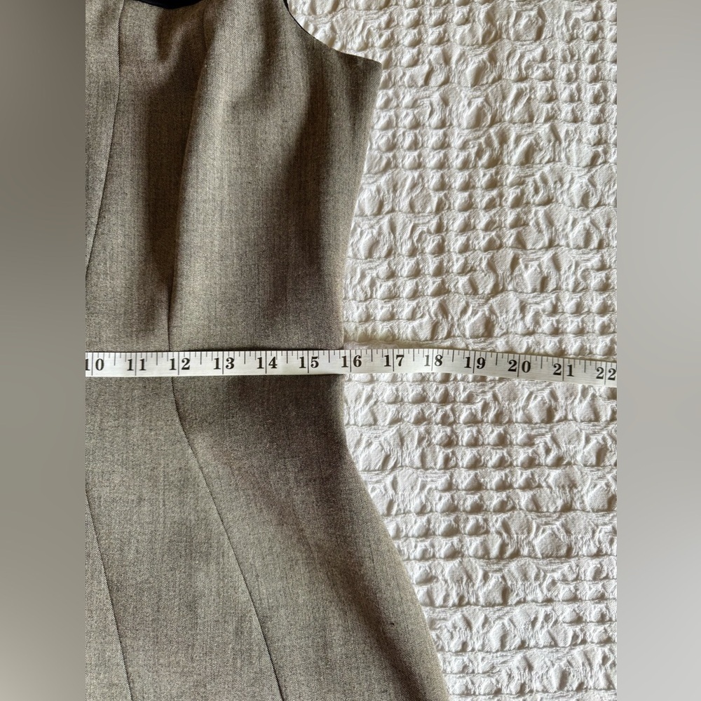 Iris Setlakwe Two-Tone Sheath Dress Black Gray Sleeveless Fitted Classic Size 8 - Picture 8 of 11